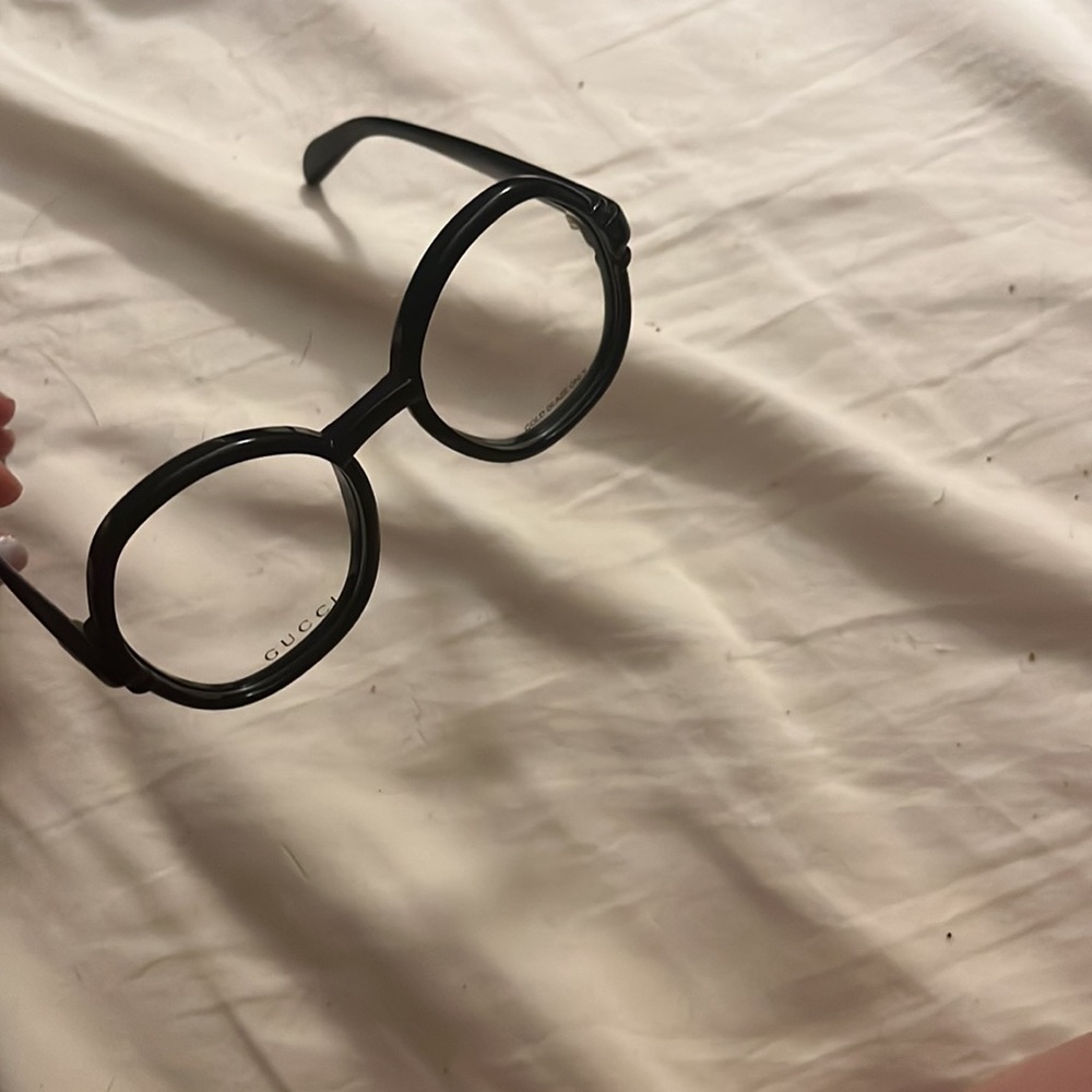 Gucci Large Black Circular Frames - image 4